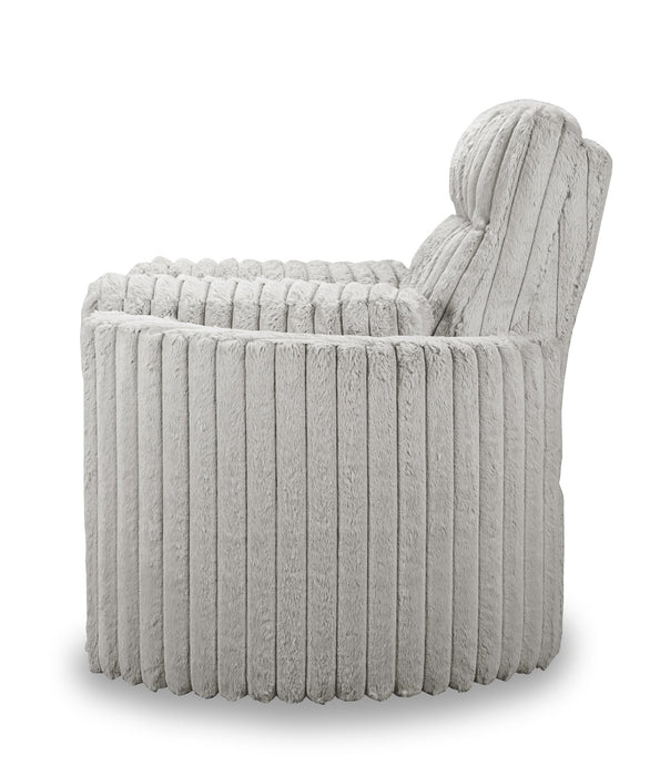 Embrace Swivel Accent Chair-Gray