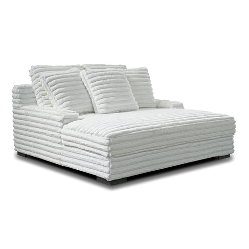 Embrace Dual Chaise Lounge-White