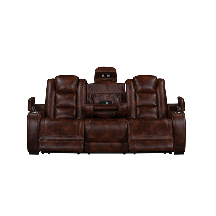 Chester Reclining Sofa-Brown
