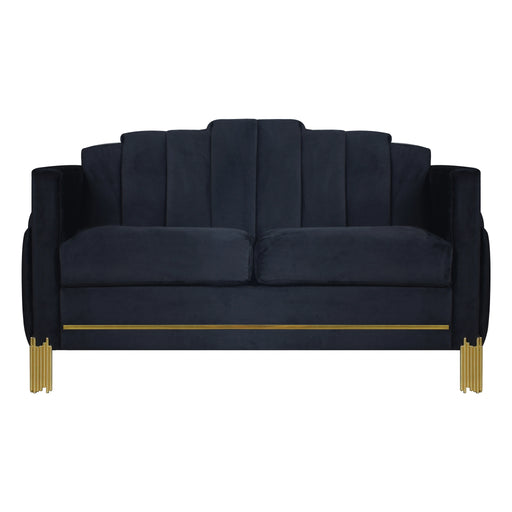 Empire Lighted Loveseat-Black