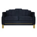 Empire Lighted Loveseat-Black