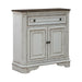 Magnolia Manor Accent Cabinet in Antique White & Weathered Bark EST SHIP TIME APPX 4 WEEKS image