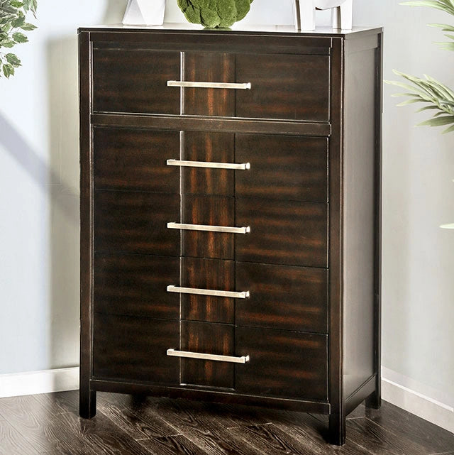 Berenice Chest Gray, White, & Espresso