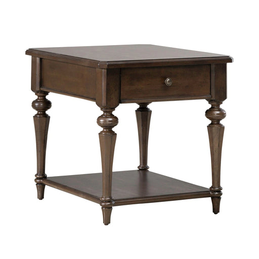 Arden Road Drawer End Table in Satin Cherry image