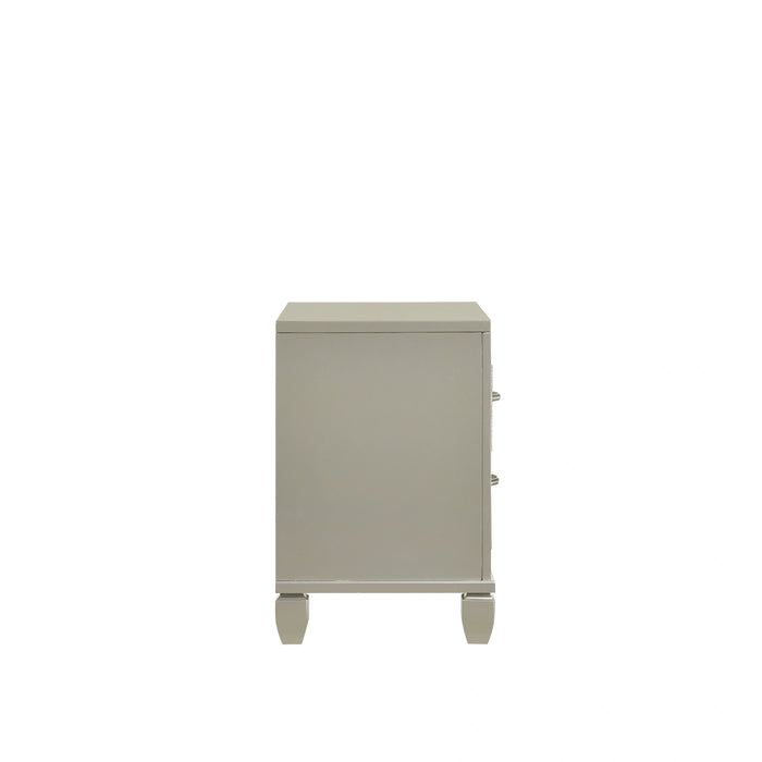 Radiance Nightstand-Silver