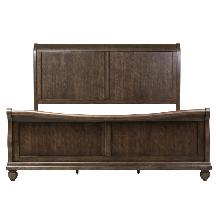 Rustic Traditions King California Sleigh Bed, Dresser & Mirror, Chest, Night Stand image