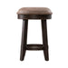 Paradise Valley Upholstered Console Stool (RTA) in Saddle Brown image