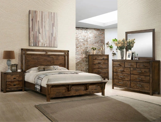 Crown Mark Furniture Curtis Mirror in Rustic image