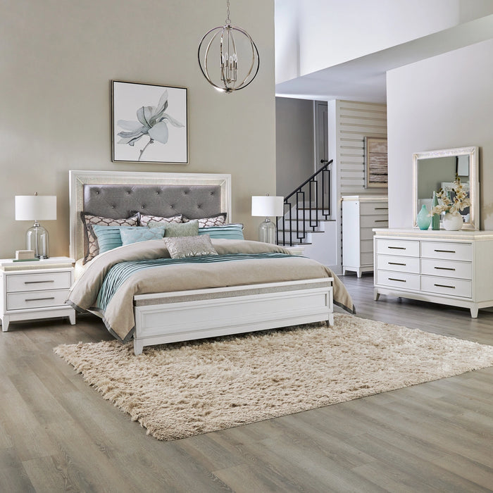Reflections King California Uph Bed, Dresser & Mirror, Chest, Night Stand image