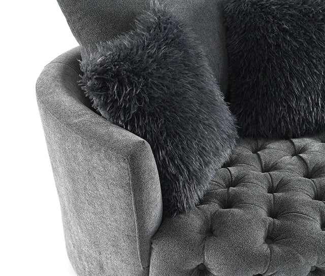 Sofi Button Tufted Swivel Chair