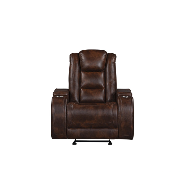 Chester Glider Recliner-Brown