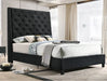 Chantilly King Bed Black Velvet image