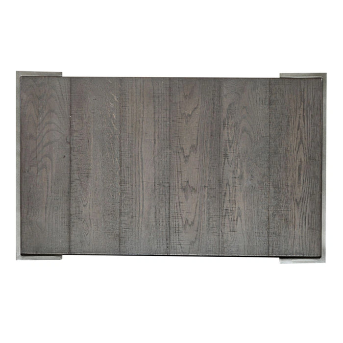 Modern View Tiered End Table in Gray image