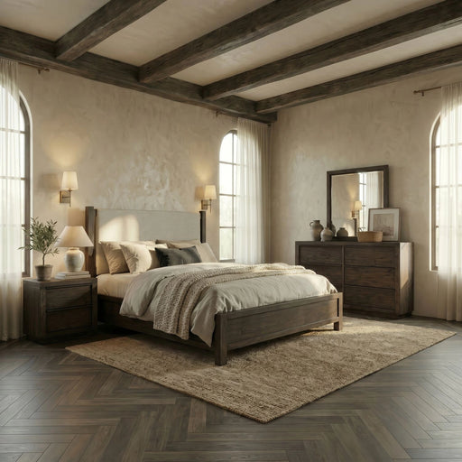 Stillwater Uph Bed, Dresser & Mirror, Night Stand image