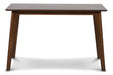 Morocco 47" Rectangle Dining Table-Walnut Brown