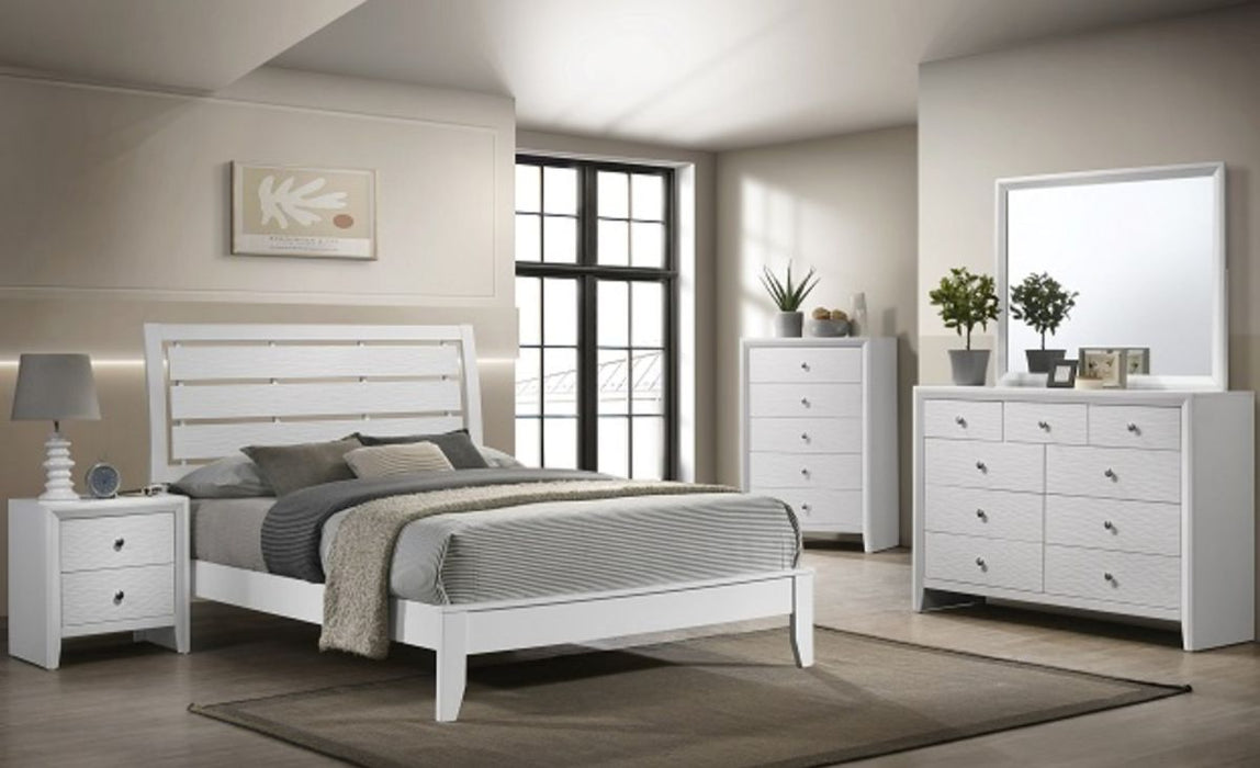 Crown Mark Furniture Evan Chest in White