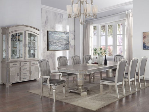 Crown Mark Klina Glam Dining Side Chair in Light Gray (Set of 2) image