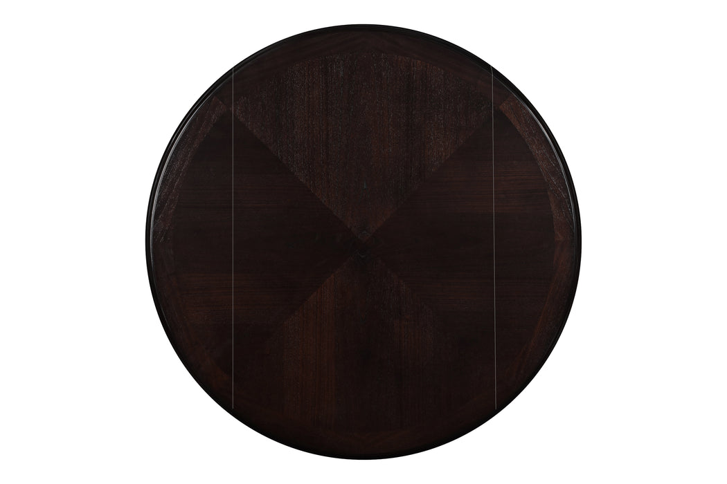 Gia 3 Pc 42" Drop Leaf Dining Table & 2 Chairs-Ebony