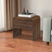 Mara One Drawer End Table / Bedside Table-Walnut