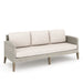 Carezza 5 Pc Set - Sofa, 2 Club Chairs, 2 Stools- Taupe