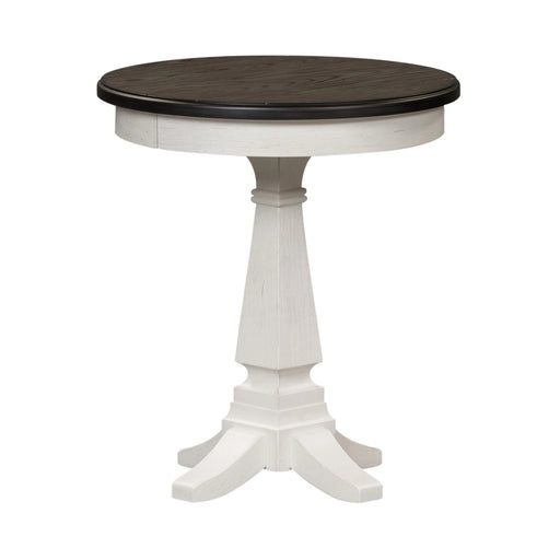Allyson Park Chair Side Table in Wirebrushed White image