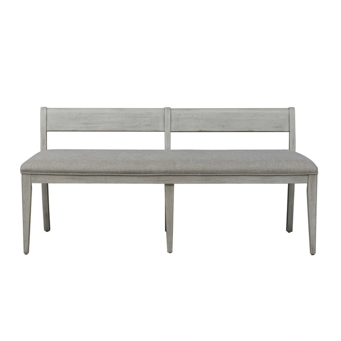 Farmhouse Reimagined Upholstered Bench (RTA) in Antique White image