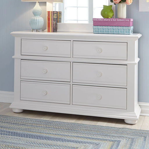 Summer House 6 Drawer Dresser in Oyster White image