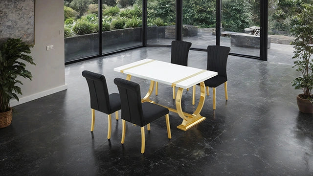 Holstebro 5 Pc 60" Dining Table Set
