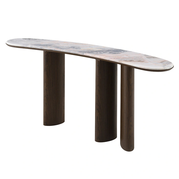 Console Table w/Natural Marble