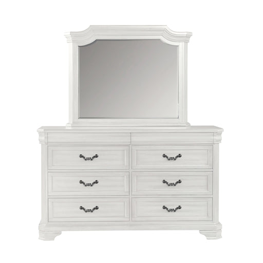 Lyndhurst Landscape Mirror- Vintage White