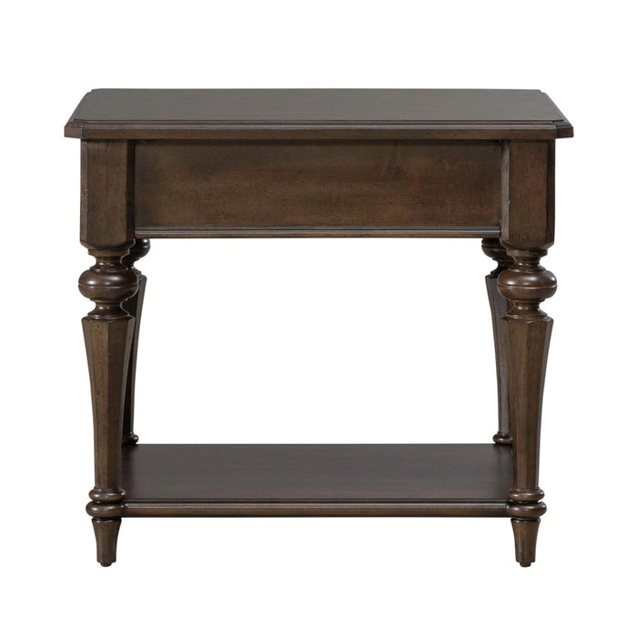 Arden Road Drawer End Table in Satin Cherry image