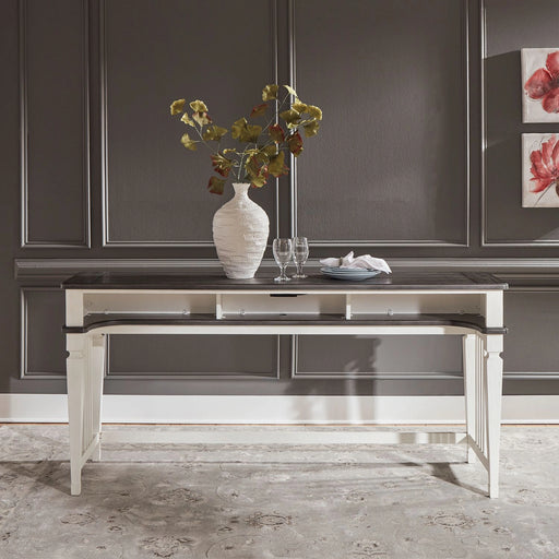 Allyson Park Console Bar Table in Wirebrushed White image