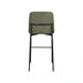Erik Bar Chair W/ Black Metal Frame- Green (2 Per Carton)