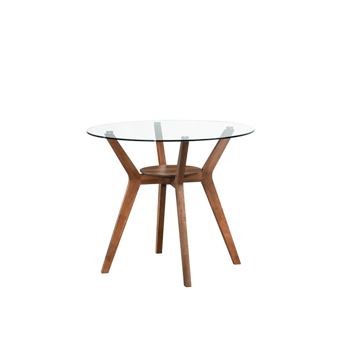 Oscar Counter Table Base For Glass Top Ctr Table-Walnut