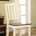 HARRISBURG Vintage White/Dark Oak Side Chair (2/CTN) image