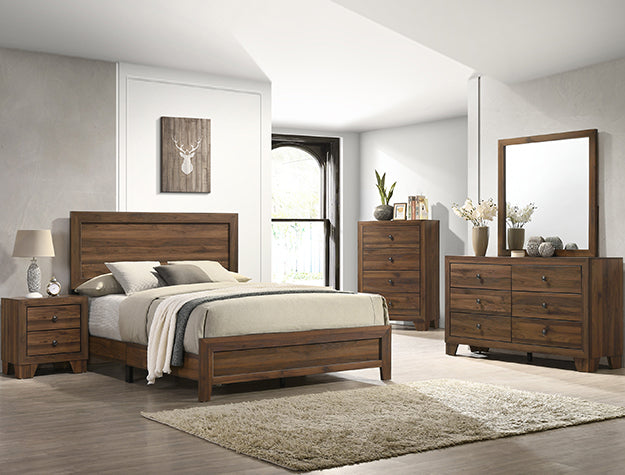 Crown Mark Millie Nightstand in Brown Cherry image
