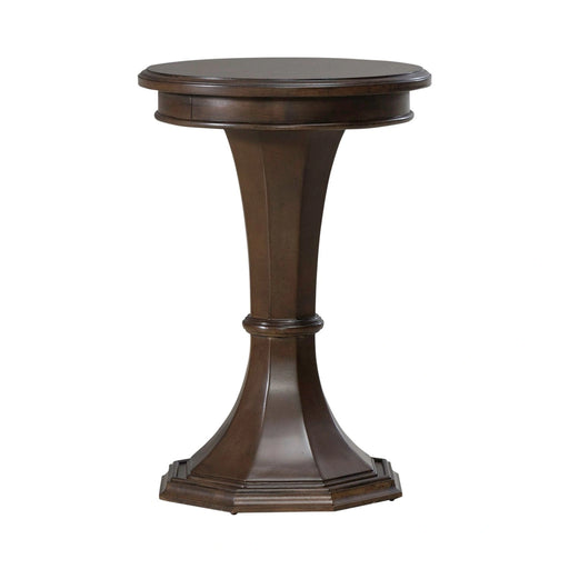 Arden Road Round Chairside Table in Satin Cherry image