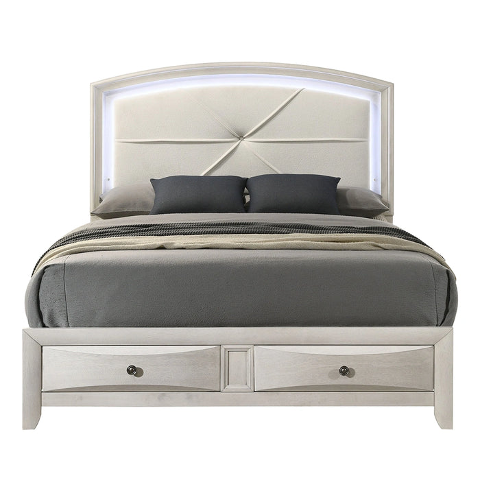EK Bed w/Storage & LED
