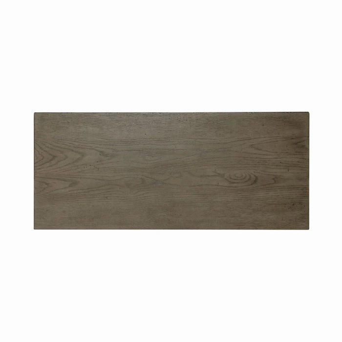 Americana Farmhouse 5 Drawer Chest in Dusty Taupe and Black image