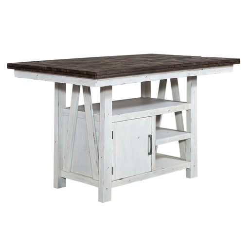Farmhouse Gathering Table in White/Oak image