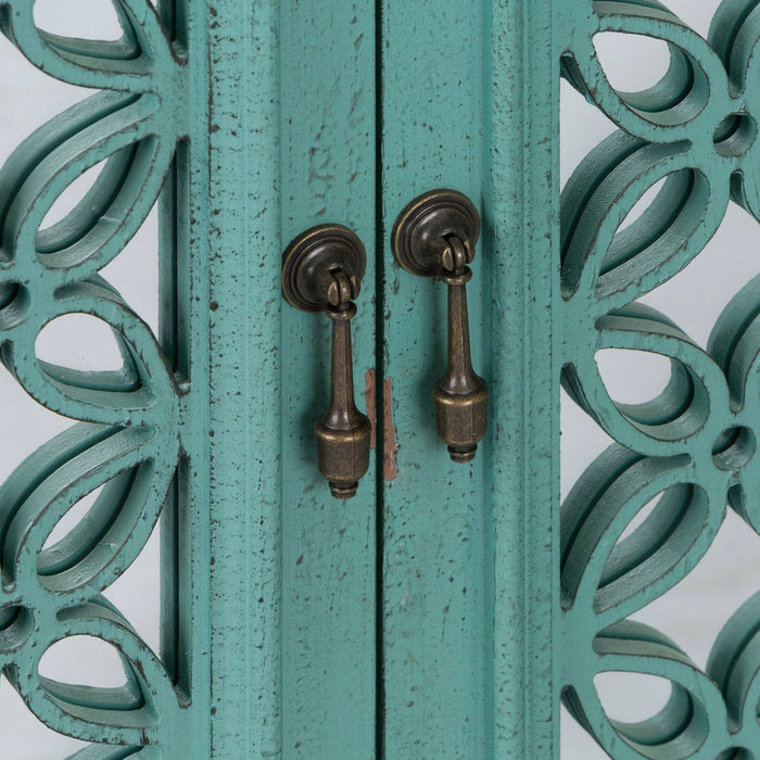 Kensington 4 Door Accent Cabinet in Turquoise image