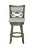 Manchester 24" Counter Stool W/Fabric Cushions-Gray