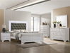 Crown Mark Furniture Lyssa 2 Drawer Nightstand in White image