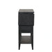 Sable Crest Drop Leaf Server-Black