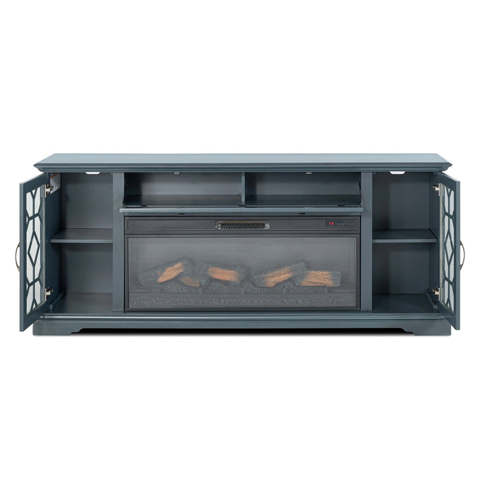 Fidel 74'' TV Console w/ Electric Fireplace