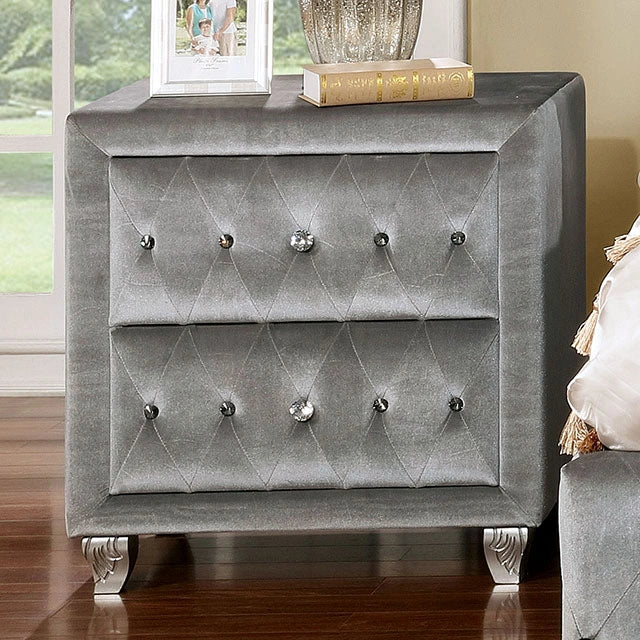 Alzir Night Stand Gray