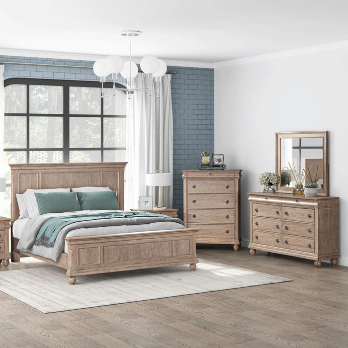 Rustic Traditions Panel Bed, Dresser & Mirror, Chest image