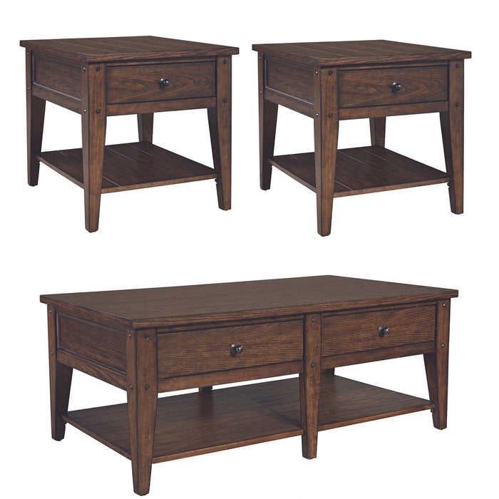 Lake House 3 Piece Set (1-Cocktail 2-End Tables) image