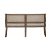 Americana Farmhouse Uph Shelter Dining Bench in Dusty Taupe & Black image