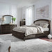 Avalon King Uph Storage Bed, Dresser & Mirror, Chest image